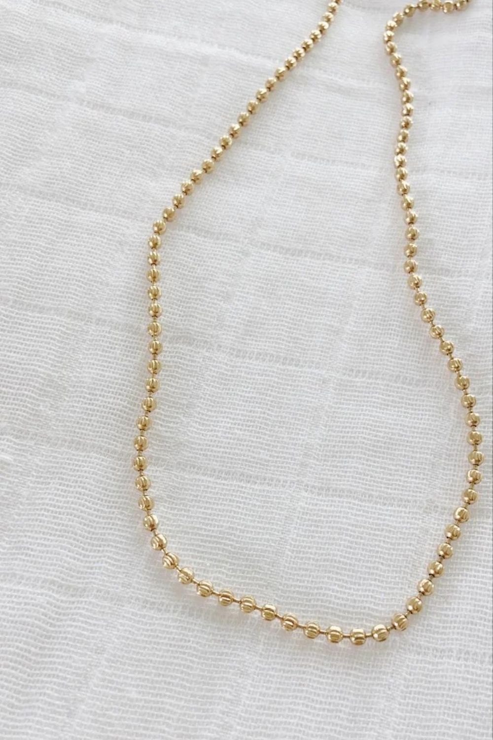 Gold Ball Layer Necklace