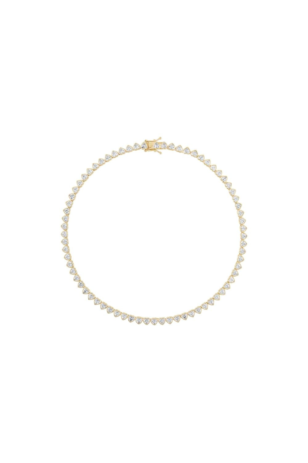 Heart Tennis Necklace